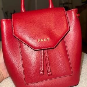 DKNY Scarlet Red Backpack